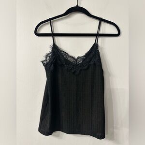 Zara Black Lace Detail Camisole